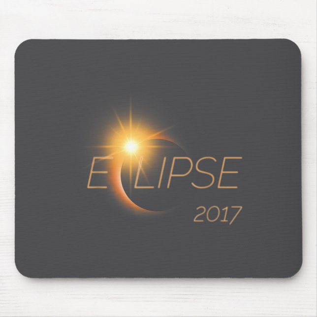 Tapis De Souris Belle éclipse solaire Graphique 2017  (Devant)
