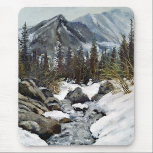 Tapis De Souris Belle Estes Park Colorado Winter Stream Mouse