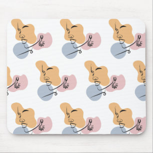 Tapis De Souris belle femme line art