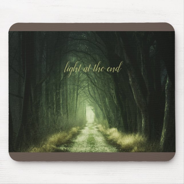 Tapis De Souris Belle forêt foncée verte (Devant)