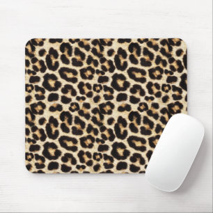 Tapis De Souris Belle fourrure de Faux Leopard
