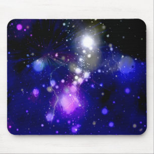 Tapis De Souris Belle galaxie bleue