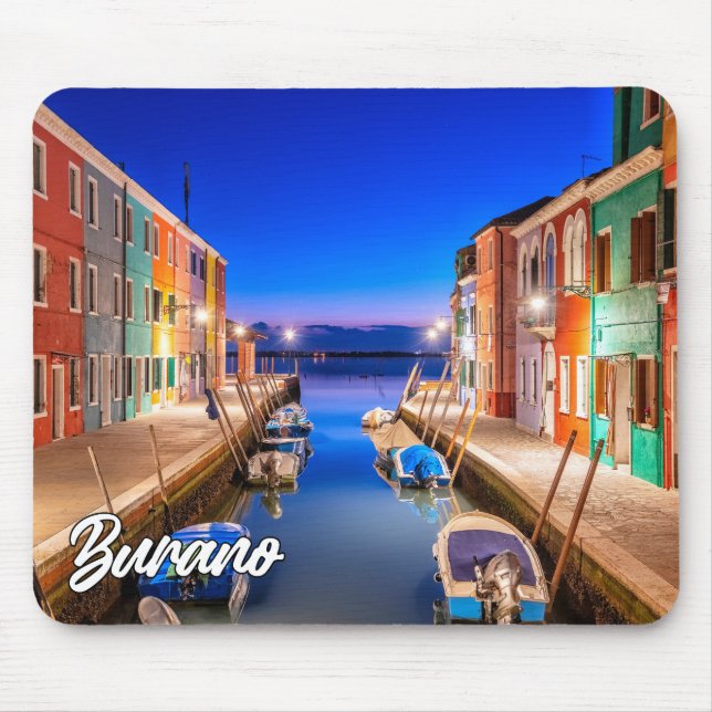 Tapis De Souris Belle Île de Burano, Italie (Devant)