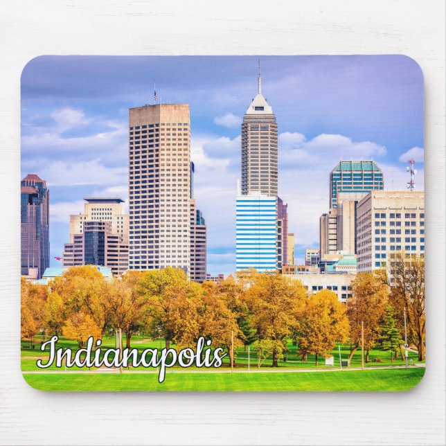 Tapis De Souris Belle Indianapolis, Indiana, États-Unis (Devant)