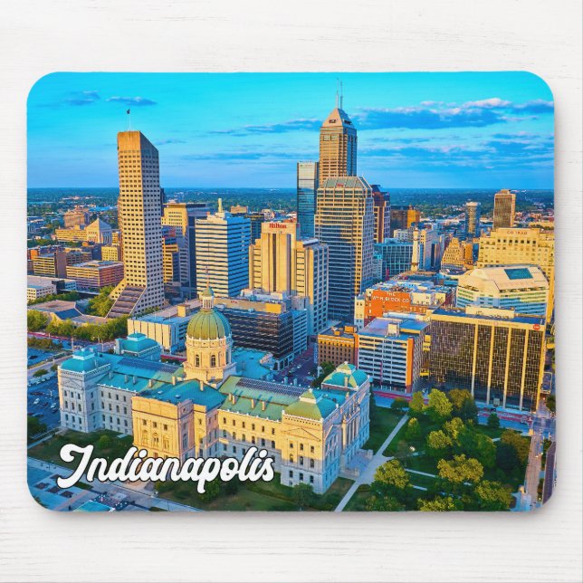 Tapis De Souris Belle Indianapolis, Indiana, États-Unis (Devant)