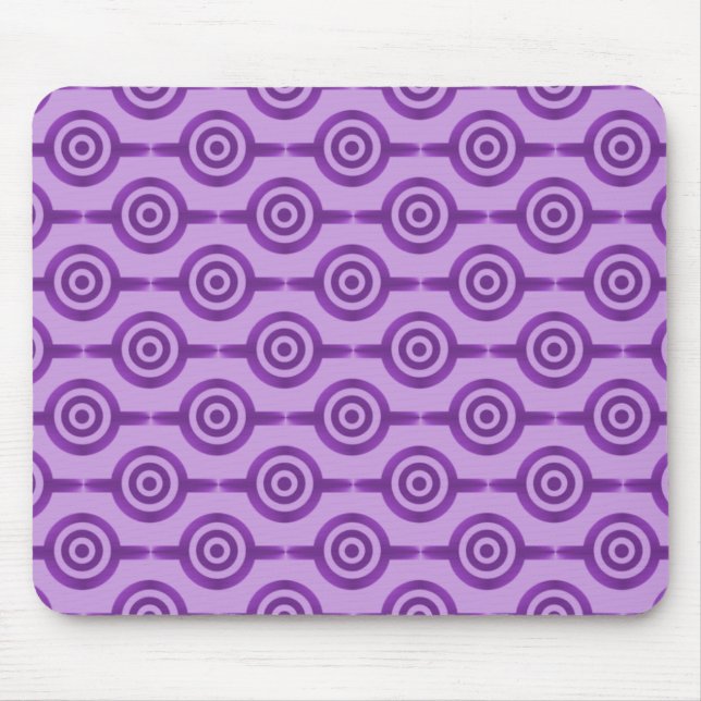 Tapis De Souris Belle Lavande Cercles tendance Mousepad (Devant)