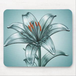 Tapis De Souris Belle Lys De Verre