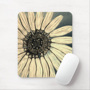 Tapis De Souris Belle main Fleur Sketched