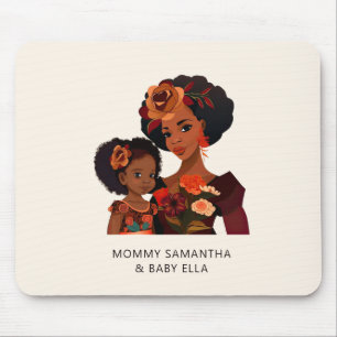 Tapis De Souris Belle maman et fille noire (20)