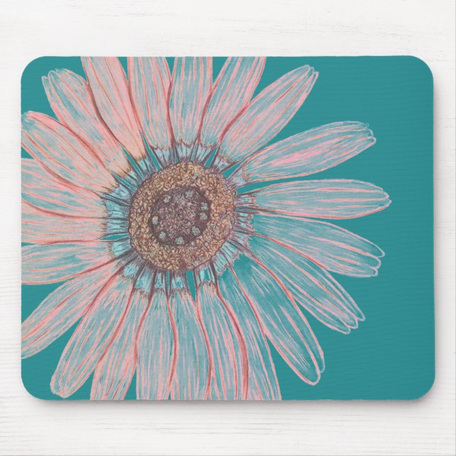 Tapis De Souris Belle Mousepad aux fleurs (Devant)