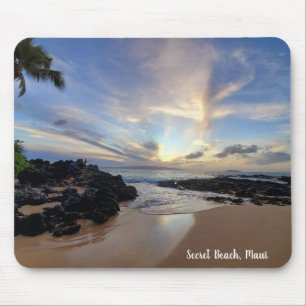 Tapis De Souris Belle plage secrète sur Maui