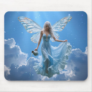 Tapis De Souris Belle poitrine Aquarius dans les nuages