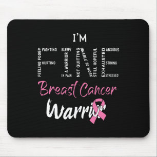 Tapis De Souris Belle poitrine Cancer du sein Guerrier rose Ribbon