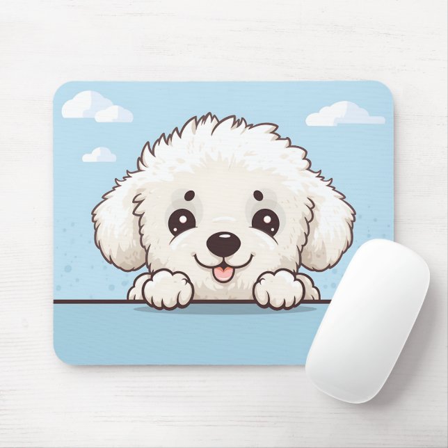 Tapis De Souris Belle Poodle De Pékin (Avec souris)