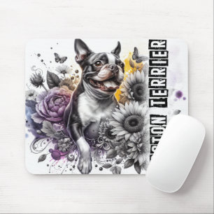 Tapis De Souris Belle race de chiens/Boston Terrier Dog