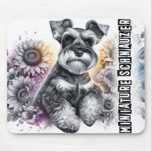 Tapis De Souris Belle race de chiens/Chien Schnauzer miniature