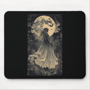 Tapis De Souris Belle Sorcière Imaginaire gothique Vampire Lune