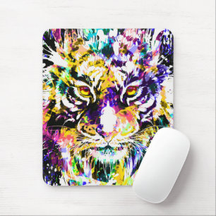 Tapis De Souris Belle Souris De Tigre Orange Tiger Mousepad