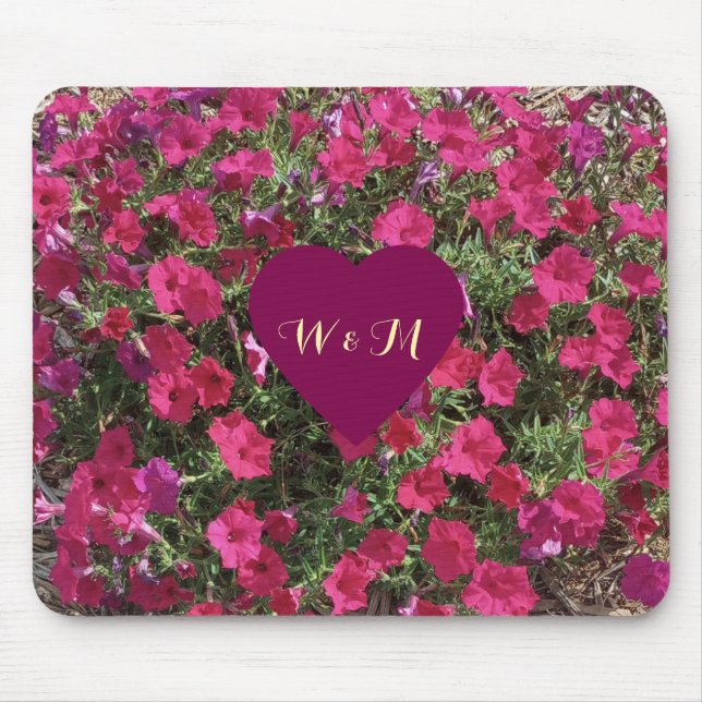Tapis De Souris Belle Souris Florale (Devant)