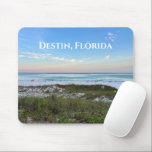 Tapis De Souris Belle Sunset Beach Photographie Ville Personnalisé<br><div class="desc">Ce pittoresque mousepad de plage présente une photo de la côte de Destin en Floride avec un magnifique coucher de soleil rose et orange touchant doucement les vagues de l'océan au-dessus du sable et de l'herbe de mer. De belles cartes postales balnéaires de votre lieu de vacances préféré ou de...</div>