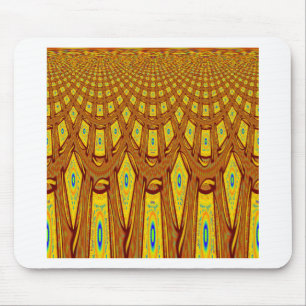 Tapis De Souris Belle vecteur d'impression tribale africaine brun