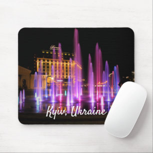 Tapis De Souris Belle vue nocturne Kiev Ukraine