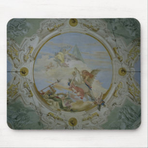 Tapis De Souris Bellerophon montant Pegasus, c.1746-47 (fresque)