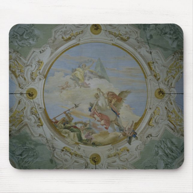 Tapis De Souris Bellerophon montant Pegasus, c.1746-47 (fresque) (Devant)