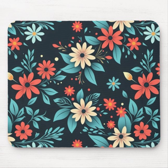 Tapis De Souris Belles fleurs motif floral-48965 (Devant)