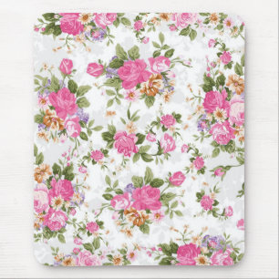 Tapis De Souris Belles fleurs vintages girly élégantes de roses