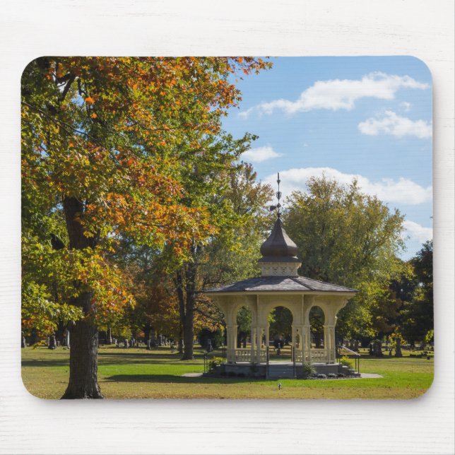 Tapis De Souris Belvédère de Maple Park en automne (Devant)