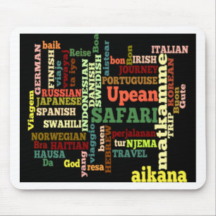 Tapis De Souris Bénédiction de voyage internationale