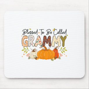 Tapis De Souris Béni Grammy Citrouille Automne Automne Thanksgivin