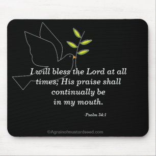 Tapis De Souris Bénis soit le Seigneur