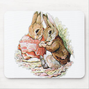 Tapis De Souris Benjamin Bunny et Peter Rabbit planifient leur rai
