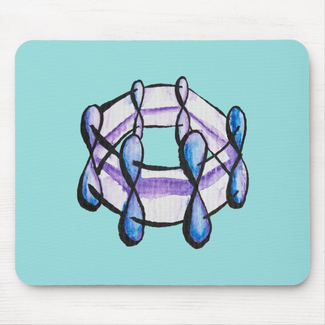 Tapis De Souris Benzene Molecule Chimie Organique Enseignant (Devant)