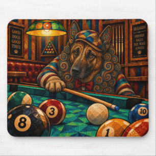 Tapis De Souris Berger belge Malinois, Mosaïque géométrique