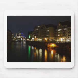 Tapis De Souris Berlin Allemagne Nuit Spree Deutschland Nacht
