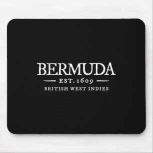 Tapis De Souris Bermuda Vintage Lettre Rétro Souvenir de Vacances