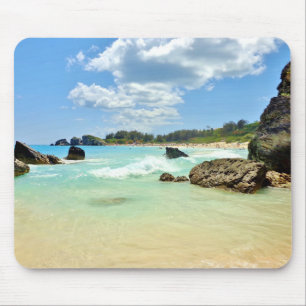 Tapis De Souris Bermudes plage, art photographique côtier, mer,