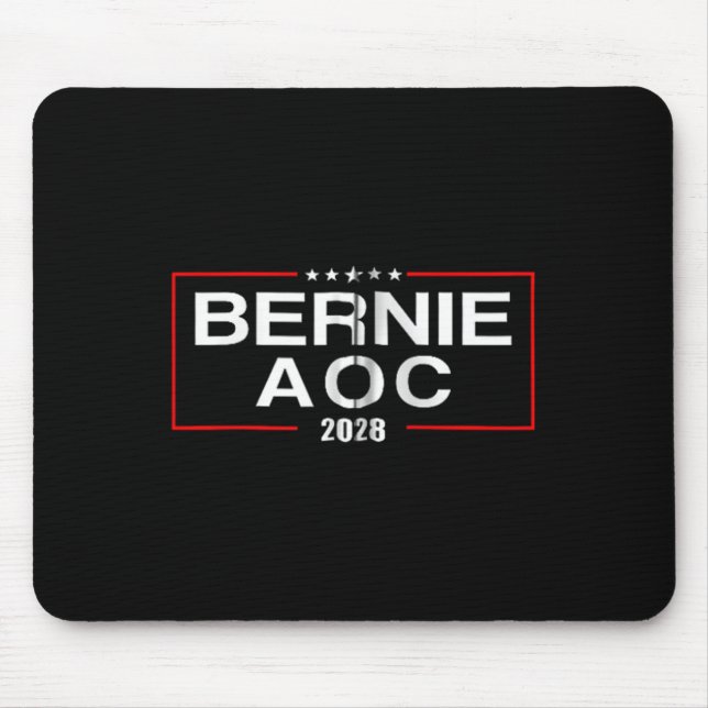 Tapis De Souris Bernie Aoc 2028 Bernie Sanders Alexandria Cortez P (Devant)