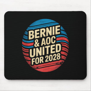 Tapis De Souris Bernie Sanders Et Aoc 2028 Pour La Campagne Du Pré