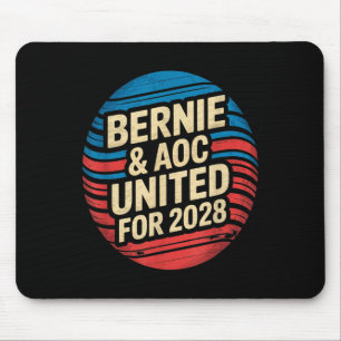 Tapis De Souris Bernie Sanders Et Aoc 2028 Pour La Campagne Du Pré