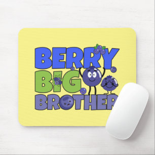 Tapis De Souris Berry Big Brother - Pun à bleuets - frère