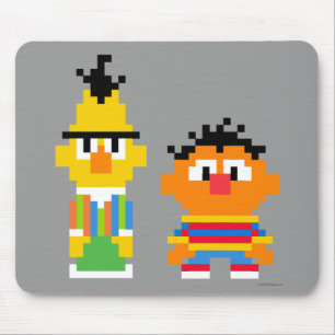 Tapis De Souris Bert et Ernie Pixel Art