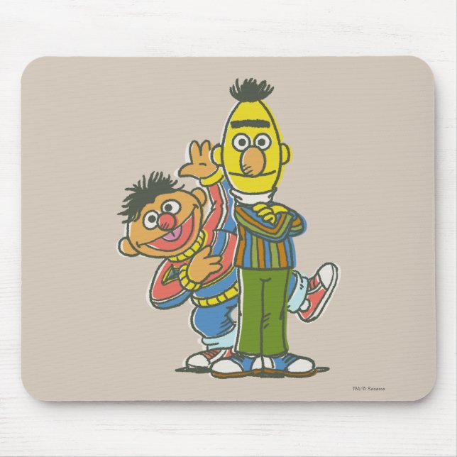 Tapis De Souris Bert et Ernie Style Classique (Devant)