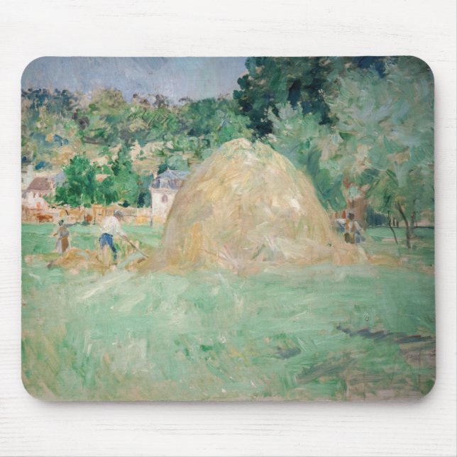 Tapis De Souris Berthe Morisot - Les piles de Haystacks à Bougival (Devant)