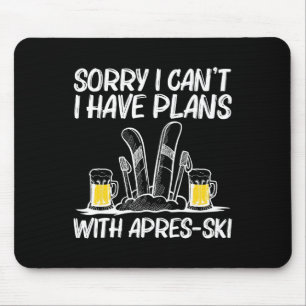 Tapis De Souris Best Apres Ski Art Pour Hommes Femmes Ski Skier Sk
