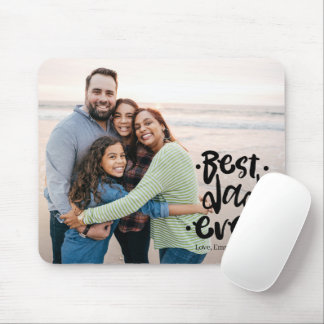 Tapis De Souris Best Dad Ever Custom Photo Gift From Family