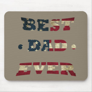 Tapis De Souris best dad ever with us american flag